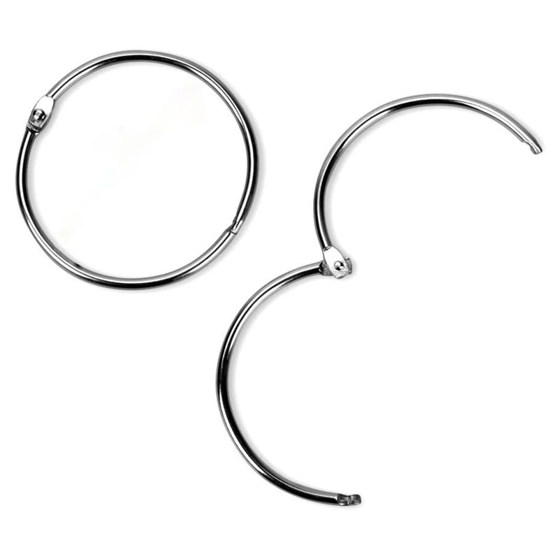 Simetufy 3 Inch Binder Rings, 24 Pcs Metal Office Shcool Notebook Rings Bluk, Large - Image 4